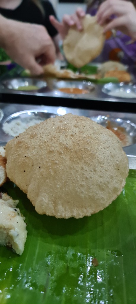 Poori with thali background