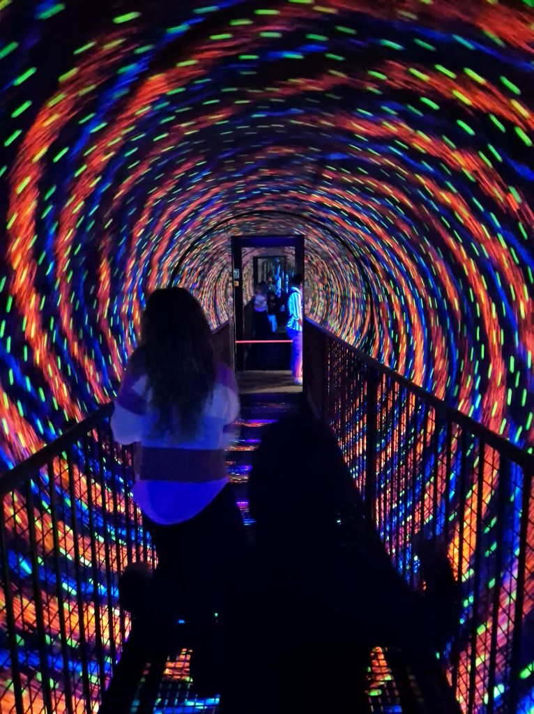 Dizzying tunnel at Camera Obscura